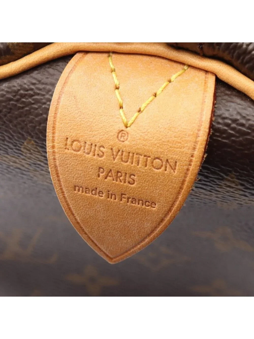 Louis Vuitton Handbag Speedy 35 Canvas Leather